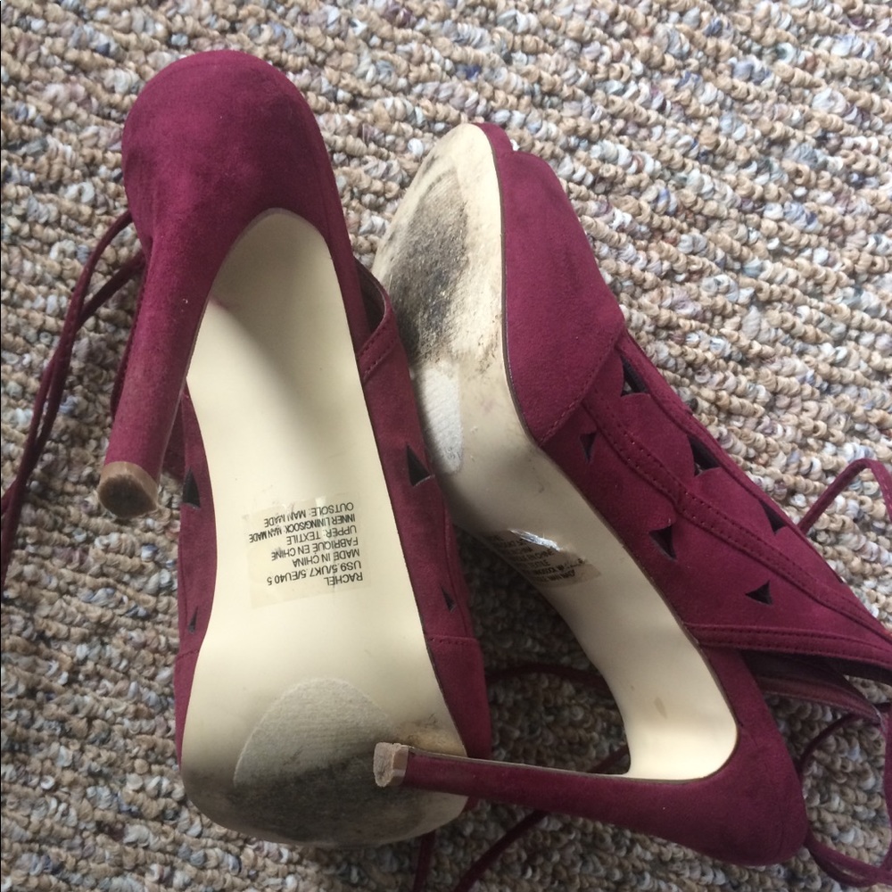 Burgundy heels. Worn few times